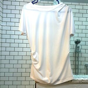White ruched tshirt